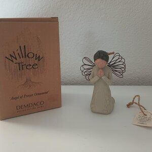 WILLOW TREE ANGEL OF PRAYER ORNAMENT BY SUSAN LORDI HAS BOX & CARD